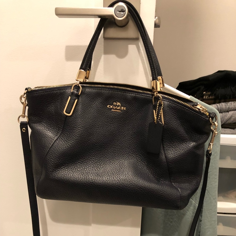 Coach dark navy purse